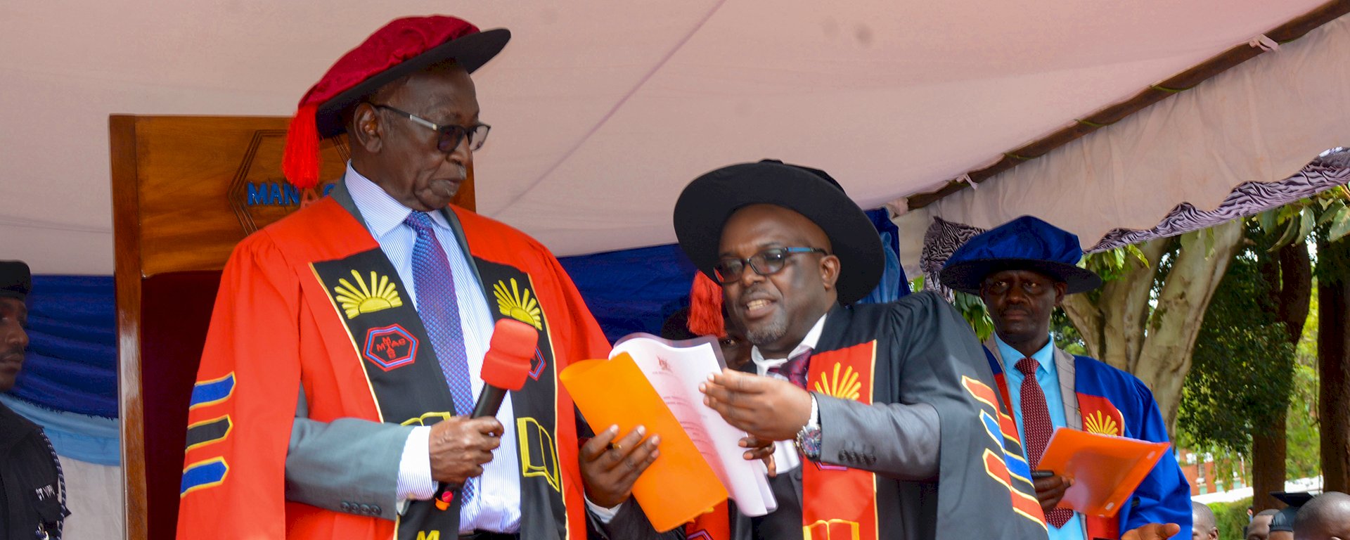 Hon. Mwebesa Francis presides over the 11th graduation ceremony